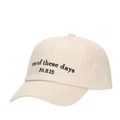 Classic cream cotton baseball cap featuring black Faris embroidery in streetwear style - Off White