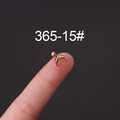 Rose gold moon-shaped stainless steel stud earring with screw back closure - Rose Gold Moon Style (15#)