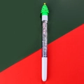 Penna di Natale con albero verde e sabbie mobili colorate glitterate nel corpo penna - Albero di Natale (Stile 3)