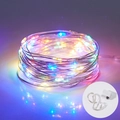 Mini-Weihnachtsbaum Lichterkette mit bunten LEDs und tragbarem Batteriefach - 3m Bunte Lichterkette