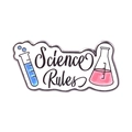 Science Rules Test Tube And Flask (xz4649)