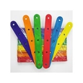 DIY colorful wooden ice cream sticks with holes for handicrafts and creative modeling - 5-Hole Colorful Style / 50 Pieces