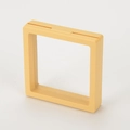 Yellow square 3D floating display box with clear PE film for jewelry and small gifts - Ginger Yellow
