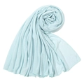 Light blue jersey hijab wrap for women made of soft stretch knit fabric - Mint Green