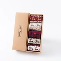 5-pack Christmas wool socks with elk patterns in a minimalist gift box for women - One Size / Golden Silk Reindeer