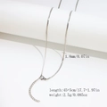 Minimalist silver stainless steel snake chain necklace with lobster clasp and extension - 1.8mm Dense Snake Chain - Silver
