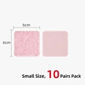 Pink square self-adhesive sofa pad fasteners, small size 6x6cm set of 10 pairs - 10 Pairs Set / 6x6cm (Standard) / Pink