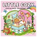 Little Cozy coloring book with 40 pages of cute cartoon rooms and interior scenes for kids - Little Cozy (TS15-Pink Den)