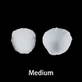 Medium sized white silicone petal mold with realistic double-sided vein texture - Medium / Clear