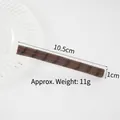 Realistic 10.5cm chocolate PVC wafer stick prop in dark brown with spiral patterns - Chocolate Striped Stick