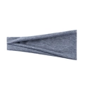 Elastic dark gray moisture-wicking sports headband for gym and running workouts - Dark Heather Gray
