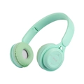 Foldable mint green wireless over-ear headphones with soft padding and control buttons - Y08 Green Replacement Shell No Function