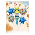Back to school balloon set, 5 pieces foil balloons for graduation party decoration. - Blue Ice Cream Theme / Five-Piece Set