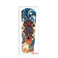 Waterproof full arm temporary tattoo featuring a blue dragon and fire design WD-004 - WD-004/Fire Pattern Blue Dragon