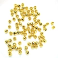 Faceted 14K gold filled spacer beads for DIY jewelry making with laser cut finish - 18k Gold Color Preserved