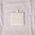 Ivory plush jewelry display insert with snap button and ear stud holes in square shape - Earring Display Insert (Beige) / 6x6cm Insert