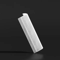 Paraspigoli in silicone bianco con motivo a chiave greca per sicurezza mobili bimbi - Motivo Greco Angolo Traslucido