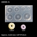 Mini silicone mold for 1.3cm and 1cm DIY clay croissant and cookie shapes - Style 5