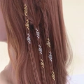 Retro Gold und Silber Spiral-Haarringe für Zöpfe in einem stilvollen schlangenförmigen Design - Mischfarbe (9er-Set)