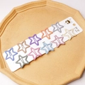 Lot de 10 barrettes étoiles mates colorées pour filles en diverses couleurs pastel - 4.2cm Émail foncé mat (10 pièces/carte)