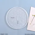 Molde de silicona para reloj con 7 chakras y flor de la vida para resina DIY - Siete Chakras Flor de la Vida (Patrón 1)