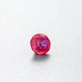 Polished round cut red zircon stone for DIY geometric ear stud accessories - 6.2MM / Red/Mocha (40#)