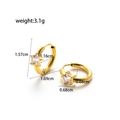Elegante vergoldete Edelstahl-Ohrringe mit einem funkelnden Stern-Zirkonia-Anhänger - Gold Stern
