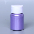 Luminous violet pearlescent mica powder for DIY slime and crafts in a clear plastic jar - Pearl Powder #25 Light Purple