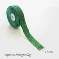 Emerald green glitter Christmas ribbon 2.6cm wide for DIY gift wrapping and bows - 2.6cm Emerald Green & Gold Glitter Ribbon (6 Yards)