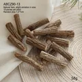 Set of 10 natural decorative wood sticks 1.5x7cm for Christmas rustic home decor - Natural Bark Wood Sticks/10pcs