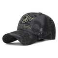 Berretto da baseball tattico mimetico con ricamo a scudo in grigio e nero - Mimetico Pitone Nero