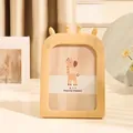 Cadre photo girafe en bois 7 pouces pour chambre d'enfant décoration bureau et mur - Girafe en bois clair / 7"