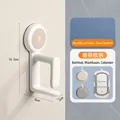 Set of 2 suction cup basin hooks in apricot white for bathroom storage organization - 2 Pcs/Set / Sunset Apricot