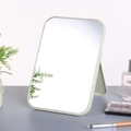 Portable light green folding desktop makeup mirror with adjustable stand for dorm students - Standard Size (20.5*14*1.1cm) / Nordic Green