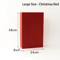Bolsa de regalo de Navidad grande en papel kraft rojo grueso, medidas 38x24x8cm - Grande / Rojo Navidad
