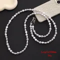 Crossbody pearl acrylic phone chain strap 1200mm length with metal lobster clasp - K633 Irregular Pearl Crossbody