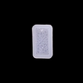 Translucent rectangular silicone mold with gemstone texture for DIY jewelry tags - 5# Translucent Rectangle