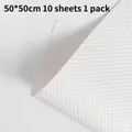 White textured embossed waterproof floral wrapping paper in 50x50cm 10-sheet pack - Polka Dot Embossed - White