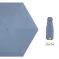Mist Blue mini sun umbrella with UPF50+ protection and gold heart pattern - Haze Blue (Plain Mini)