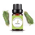 10ml vanilla natural essential oil in brown glass bottle with dry vanilla herbs - 10ml / Vanilla