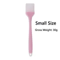 Pink small silicone basting brush for baking and BBQ, 30g lightweight pastry tool - Semi-Transparent Small Oil Brush / Pink