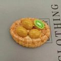 3D resin kiwi fruit basket refrigerator magnet with realistic woven texture design - Kiwi Basket