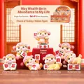 Cute hamster collectible figurines set with lucky mahjong tiles for desktop decor - -415 Prosperous Fortune Malaysian Lucky Set 6 / Full Box Set