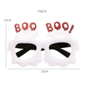 White ghost Halloween party glasses with red Boo Boo lettering and 15cm frame width - White Ghost Red BOO Decorative Glasses