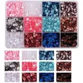 Kit de 12 couleurs de paillettes écaille de poisson pour couture DIY, compartiments de 5g - Boîte 33 5mm