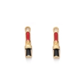 Ciondolo a forma di rossetto in lega smaltata per creazione gioielli DIY - Rossetto Rosso