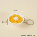 Mini 5cm resin mango pudding dessert bowl keychain model with realistic artificial food details - Keychain / 5CM Diameter / Mango Pomelo Sago