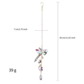 Detailed view of iridescent crystal butterfly suncatcher with 30cm length and 7cm width - Handmade Dragonfly / 30cm/39g