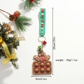 Gingerbread man pop fidget keychain with Merry Christmas wristband and festive decor - Gingerbread Man Style (Christmas Gopher)