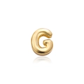 Ciondolo fai-da-te 26 lettere in metallo dorato, design lettera G stile palloncino - Lettera G Dorata (Senza Catena)